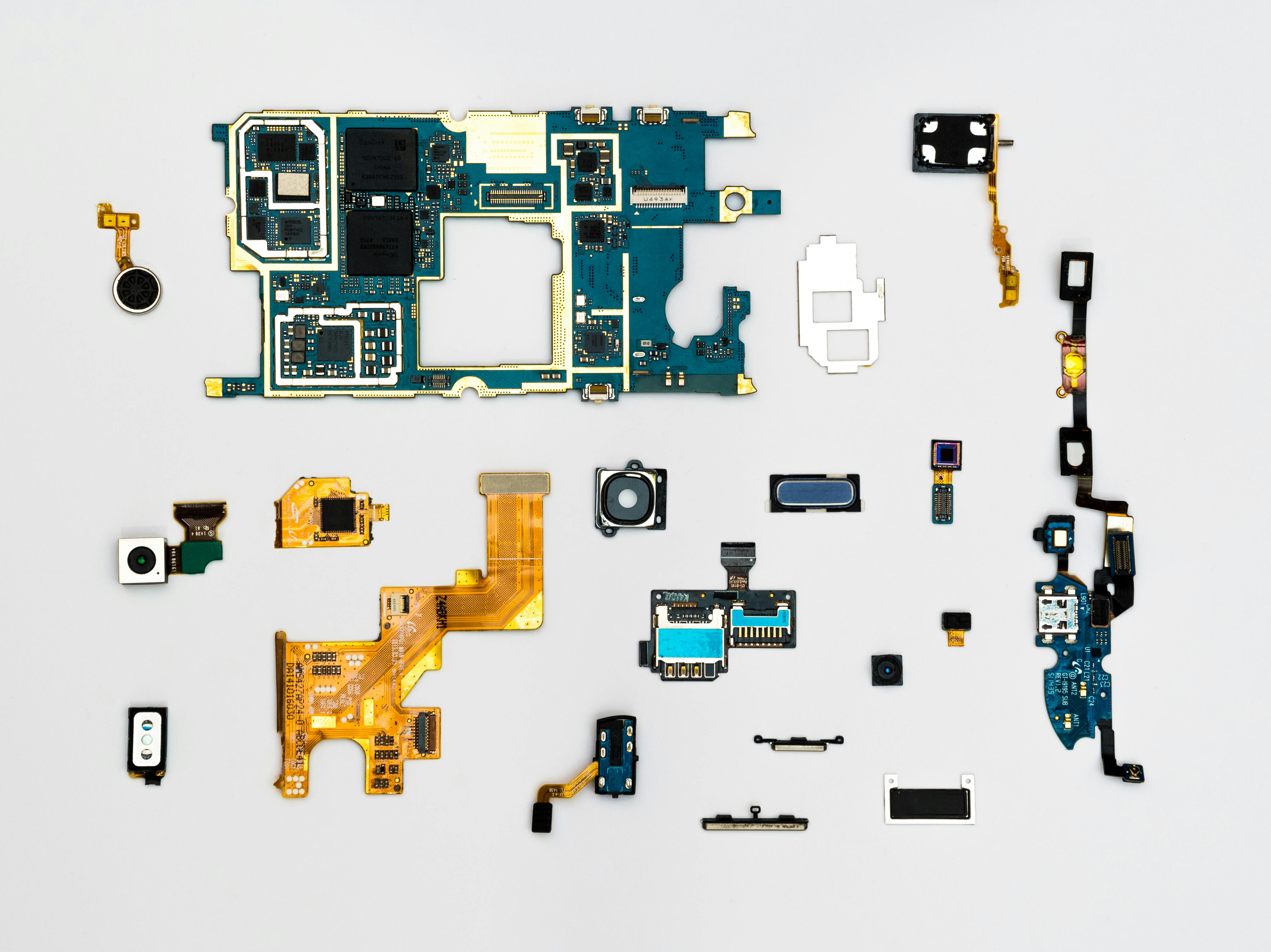 Image of a deconstructed phone